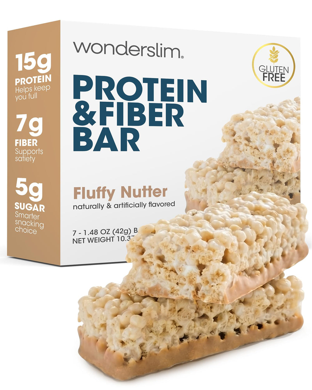 Wonderslim front packaging showing Fluffy Nutter benefits