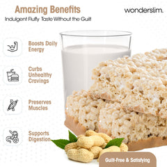 Wonderslim close-up texture showing fluffy peanut layers and appeal