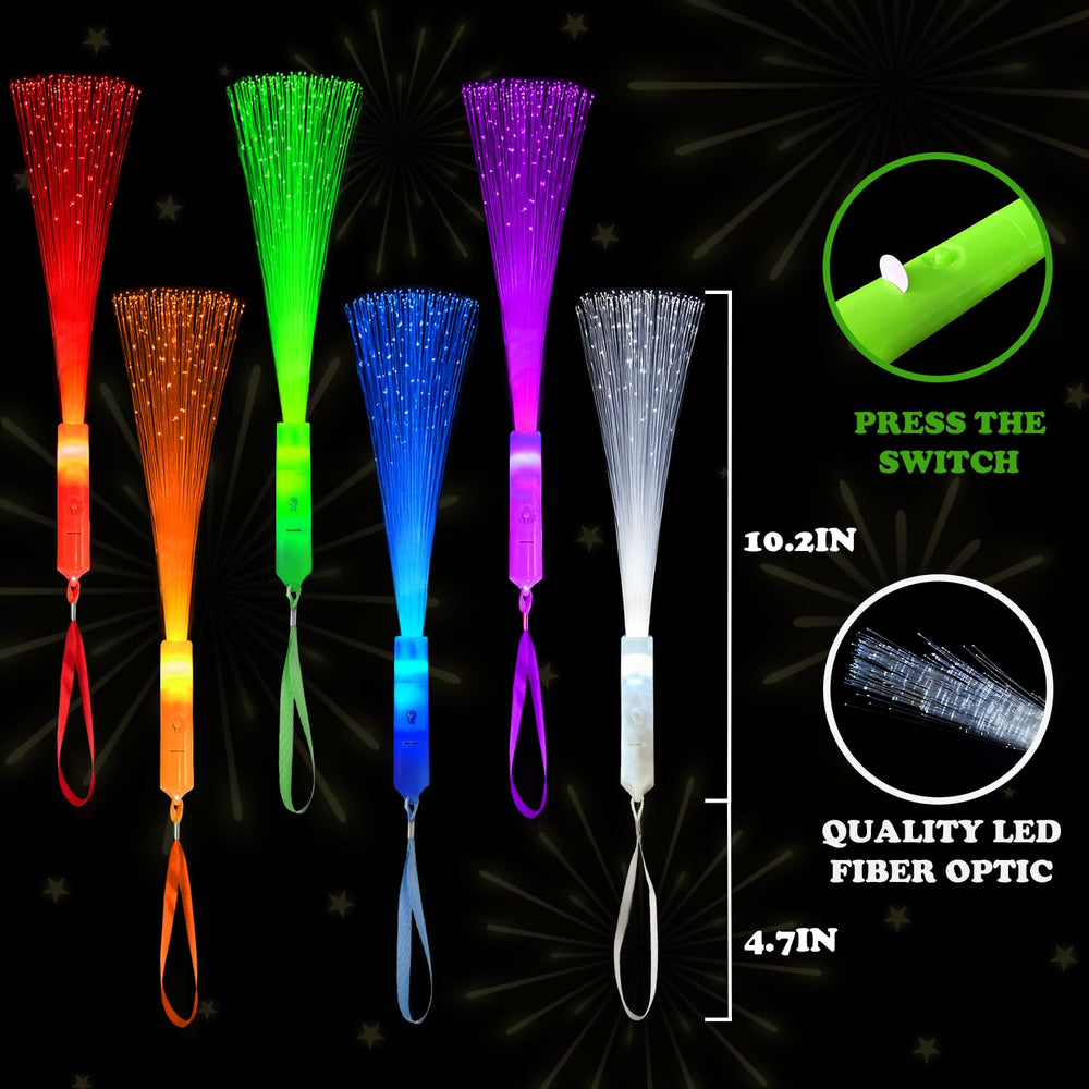 Wondrus close-up of fiber-optic tip showing light diffusion and clear color separation for visual impact
