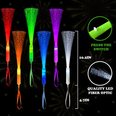 Wondrus close-up of fiber-optic tip showing light diffusion and clear color separation for visual impact