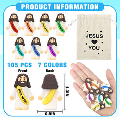 Wondrus spread of colorful mini Baby Jesus figures ideal for party favors