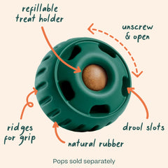 WOOF pupsicle open midsection showing easy fill access and simple setup benefit