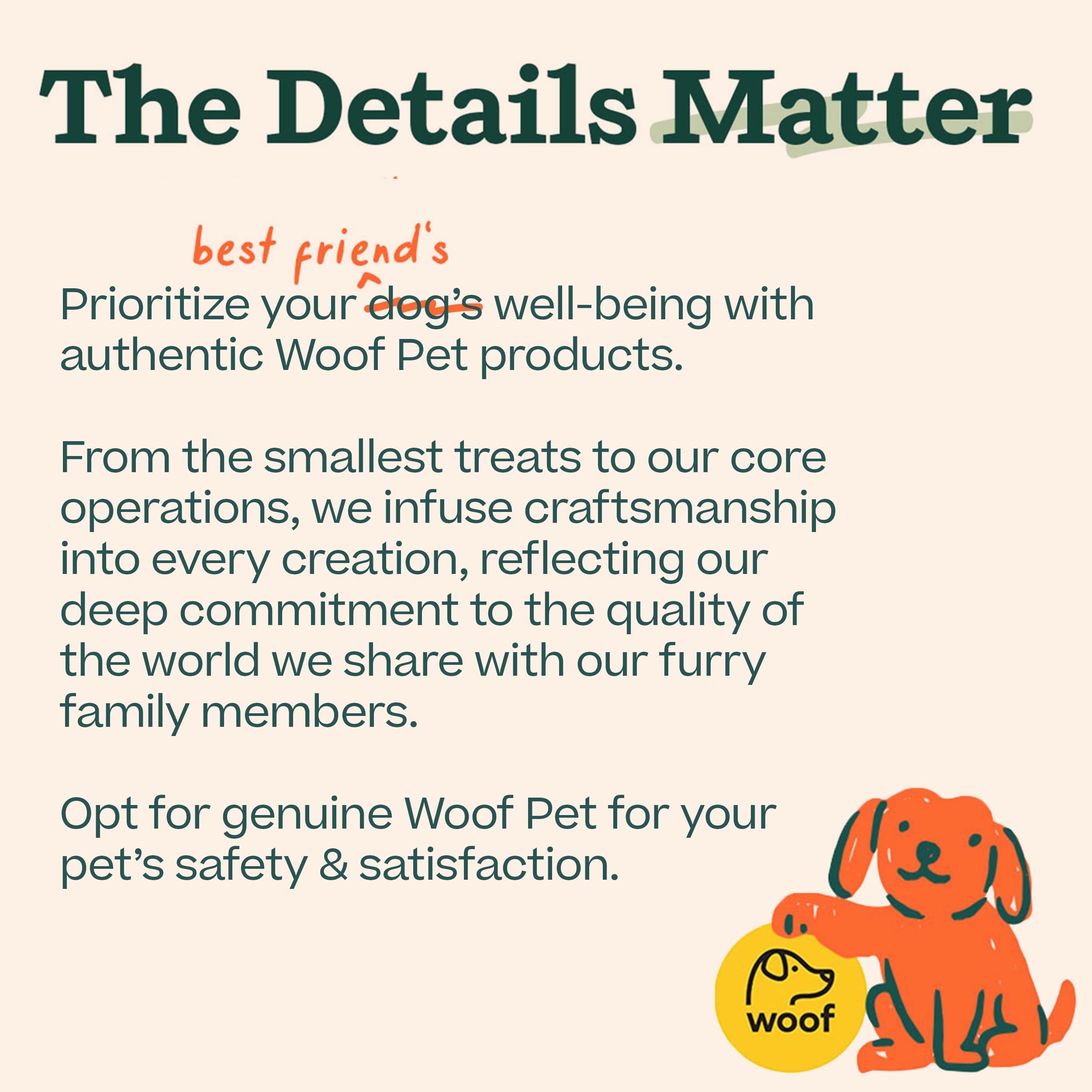 WOOF ingredients label detail emphasizing recognizable, quality ingredients