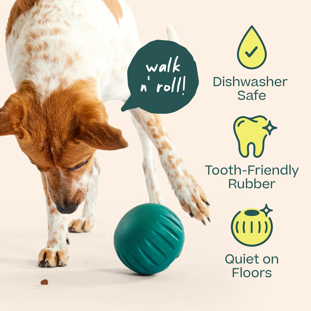 WOOF Walkabout rolling on grass during outdoor play for low-impact exercise