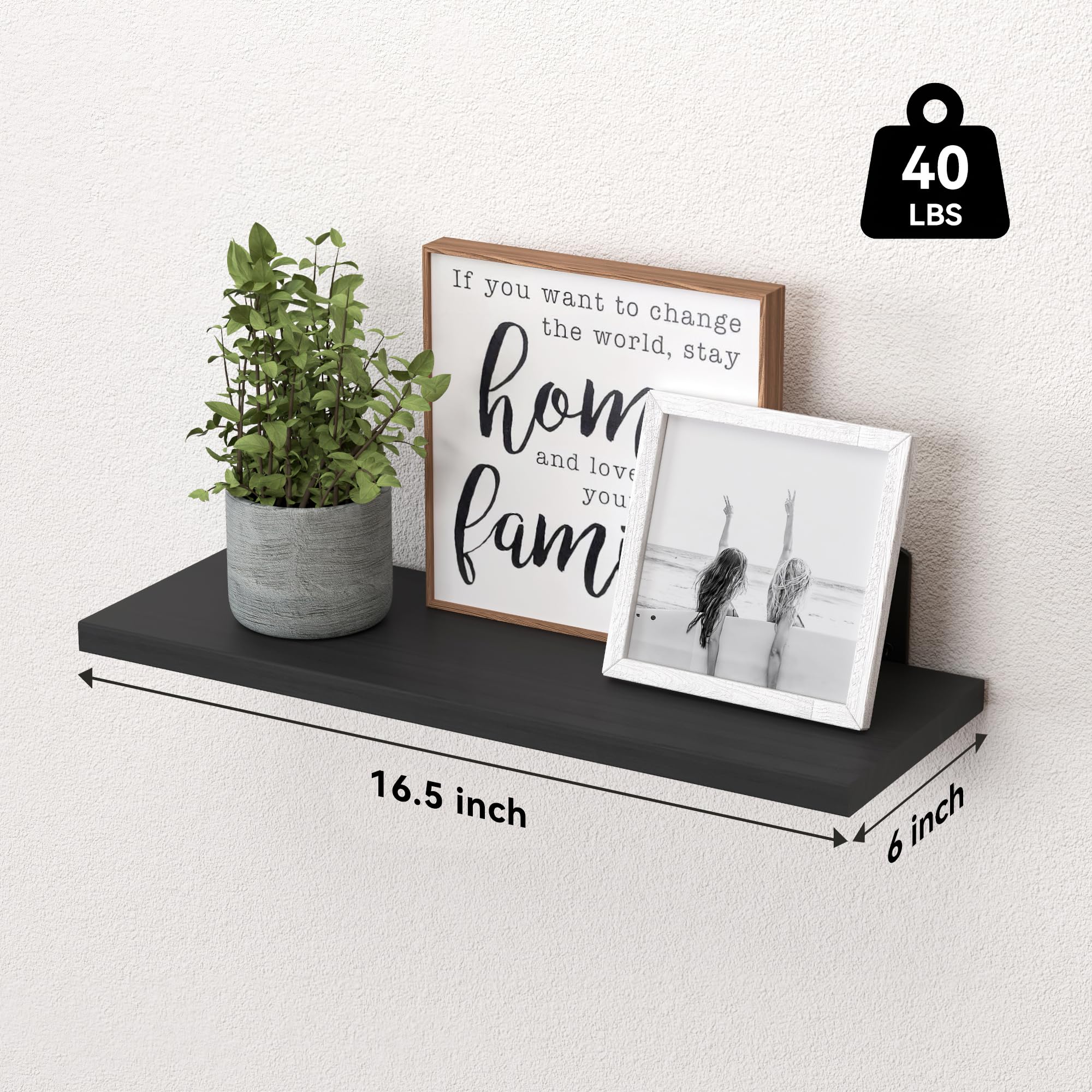 WOPITUES shelf beside ruler for size comparison and easy planning benefit