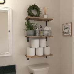 WOPITUES wood grain and charcoal finish highlighting natural texture and warmth