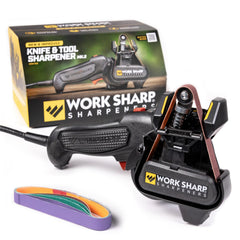 WORK SHARP MK2 front view showing compact sharpening unit and stable base for reliable results