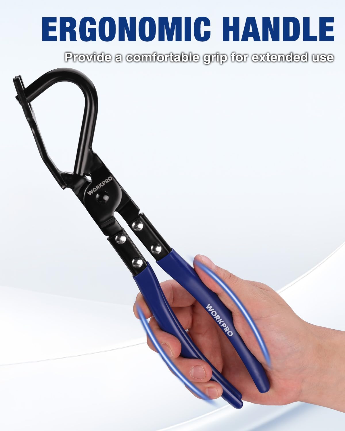 WORKPRO tool beside a ruler showing 12 inch length for scale and leverage