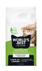 World's Best Cat Litter front packaging showing product benefits and size