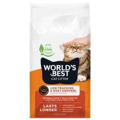 World's Best Cat Litter front packaging showing 15 lb bag and unscented benefit