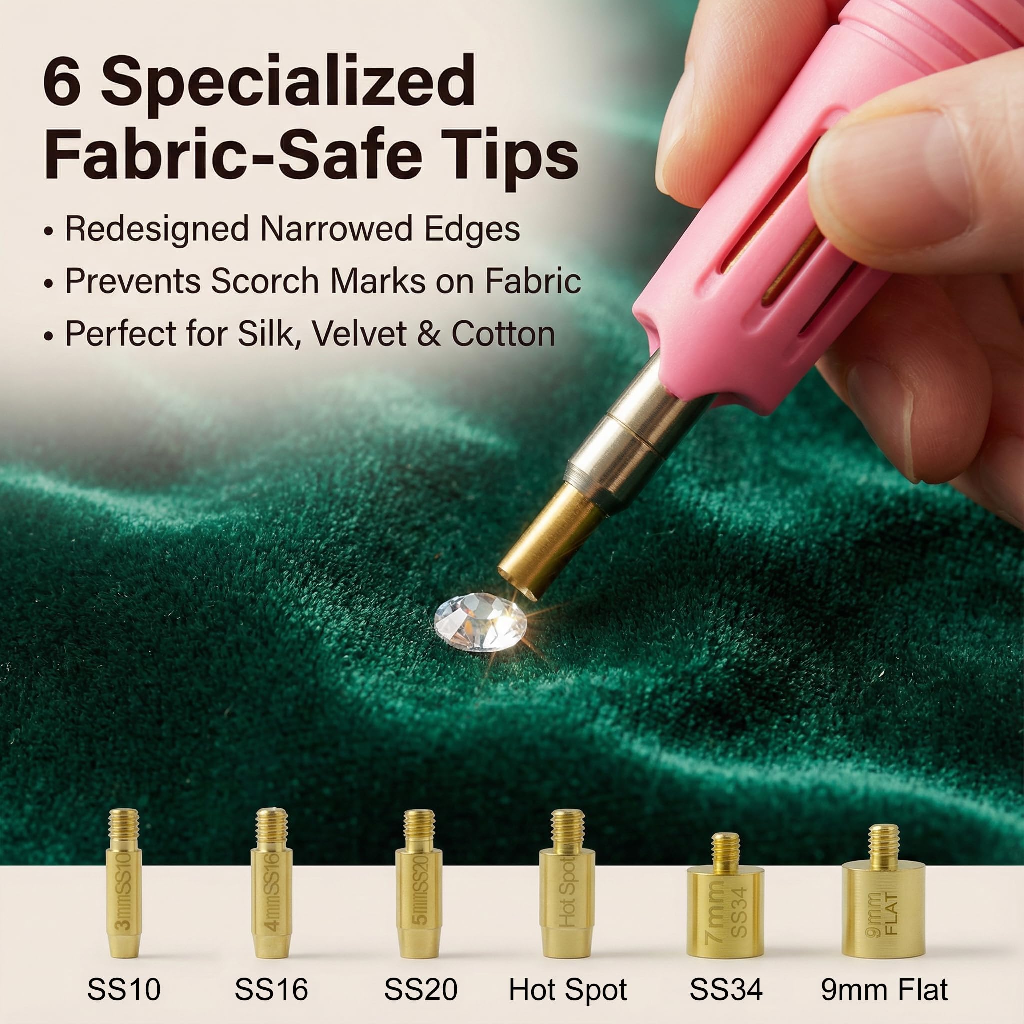 Worthofbest applicator tips on stand close detail, organized storage and safety