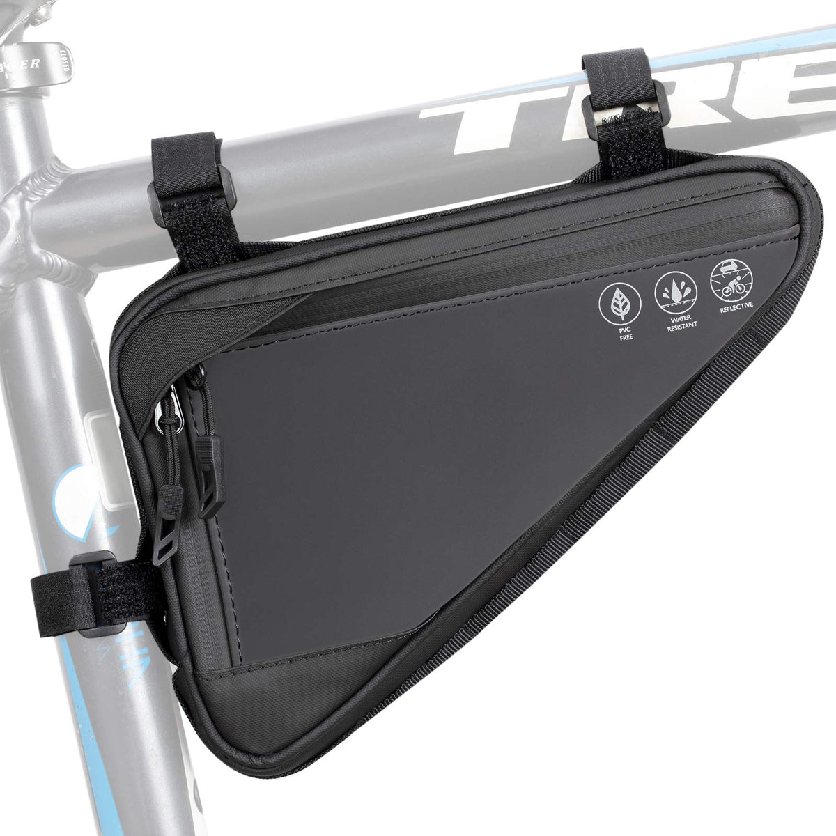 WOTOW bag front overview showing slim triangle and secure fit