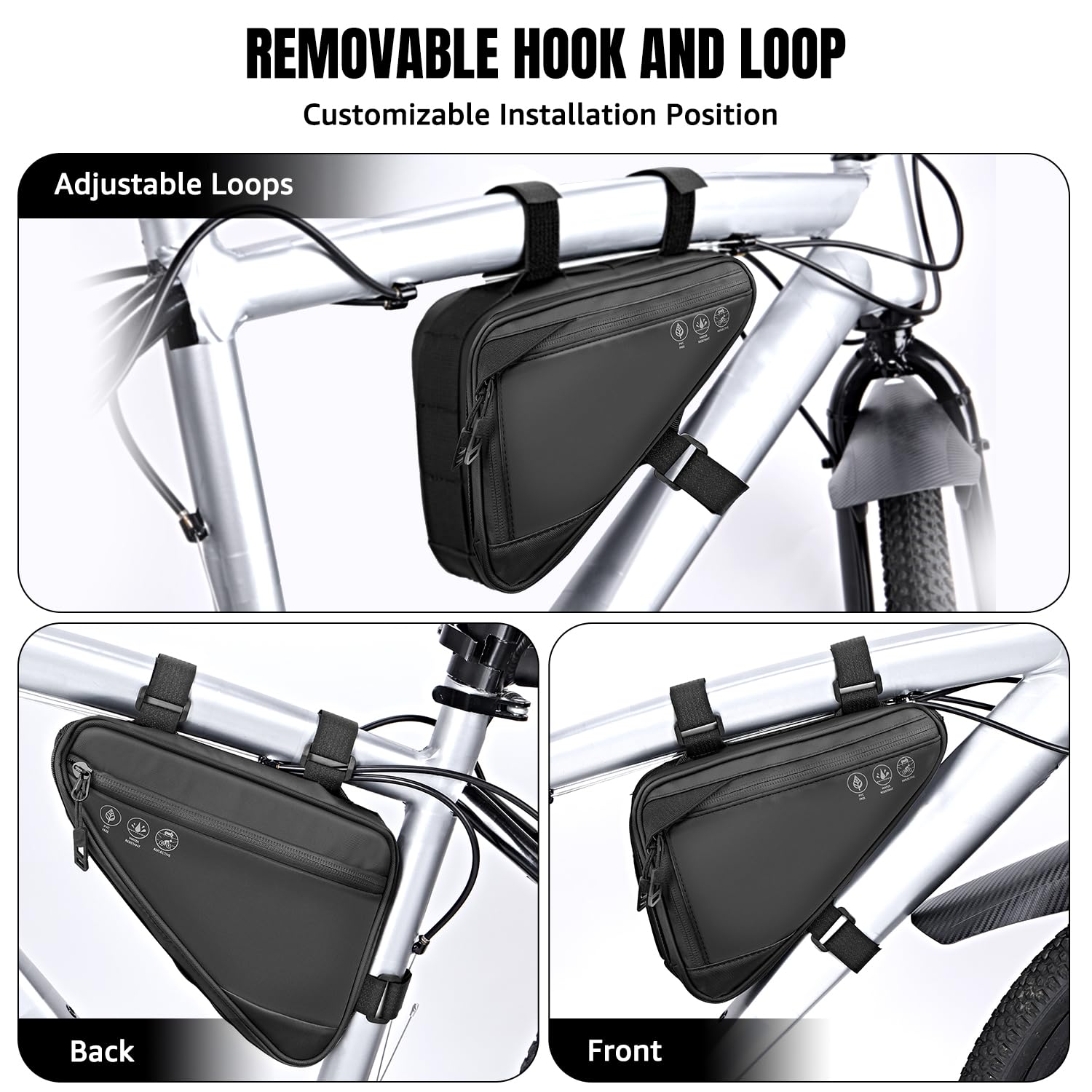 WOTOW open bag showing interior pockets and key hook for organization