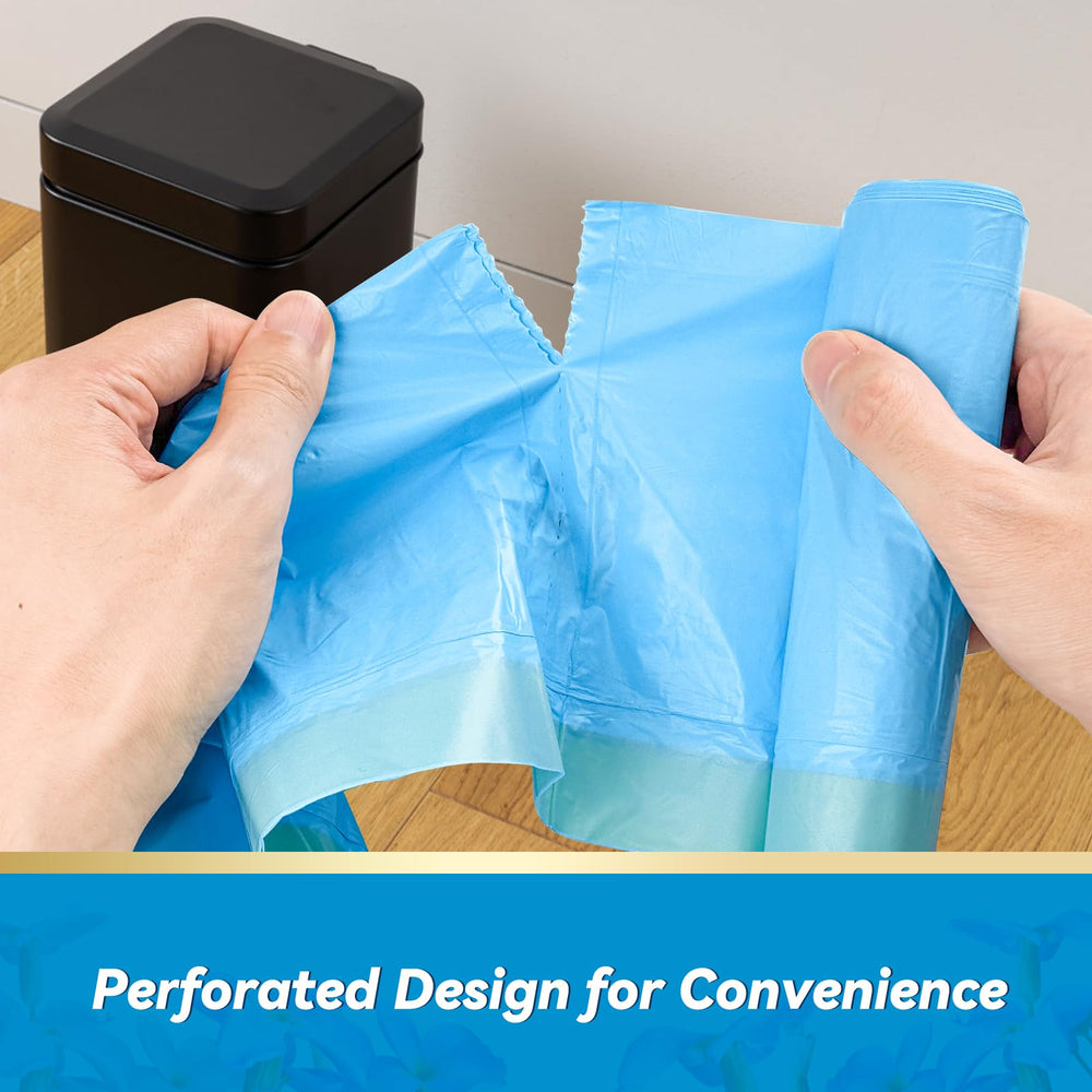 Wowflash bag in an office desk bin reducing spills and improving neatness