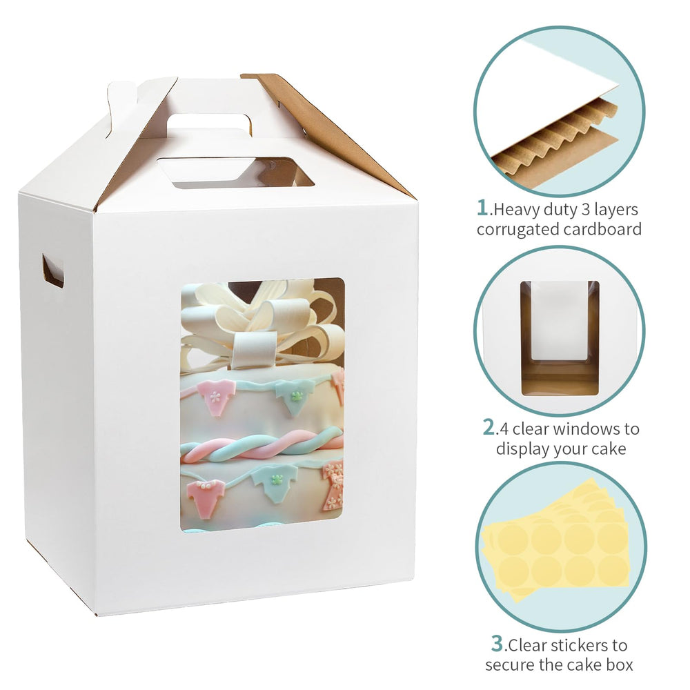 Wowxyz side window displaying tiered cake visibility and customer-ready presentation