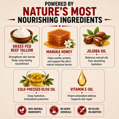 Wrath & Remedy spoon applying balm to skin demonstrating smooth glide