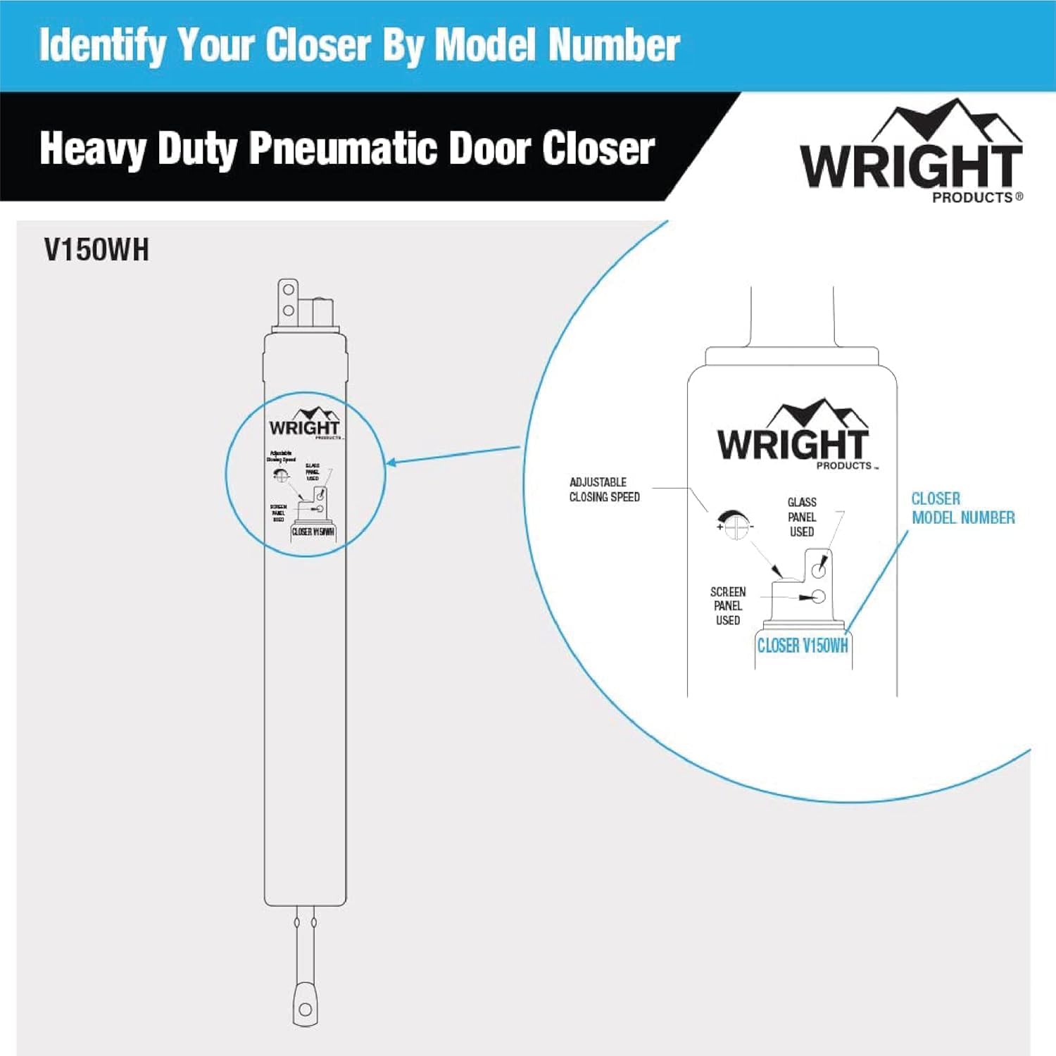 Wright Products closer beside ruler illustrating the 12-1/4 inch length and scale