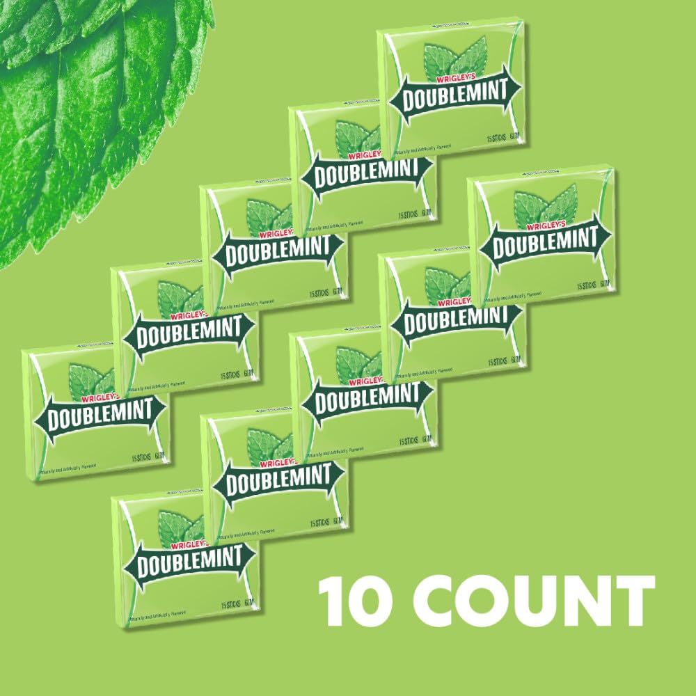 Wrigley's Doublemint single pack inside a pocket showing portable convenience