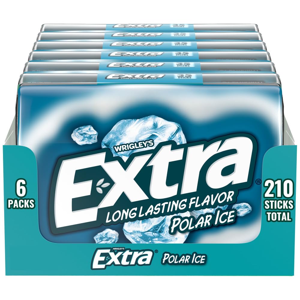 WRIGLEY'S EXTRA front pack showing six 35-stick Polar Ice packs for convenient storage