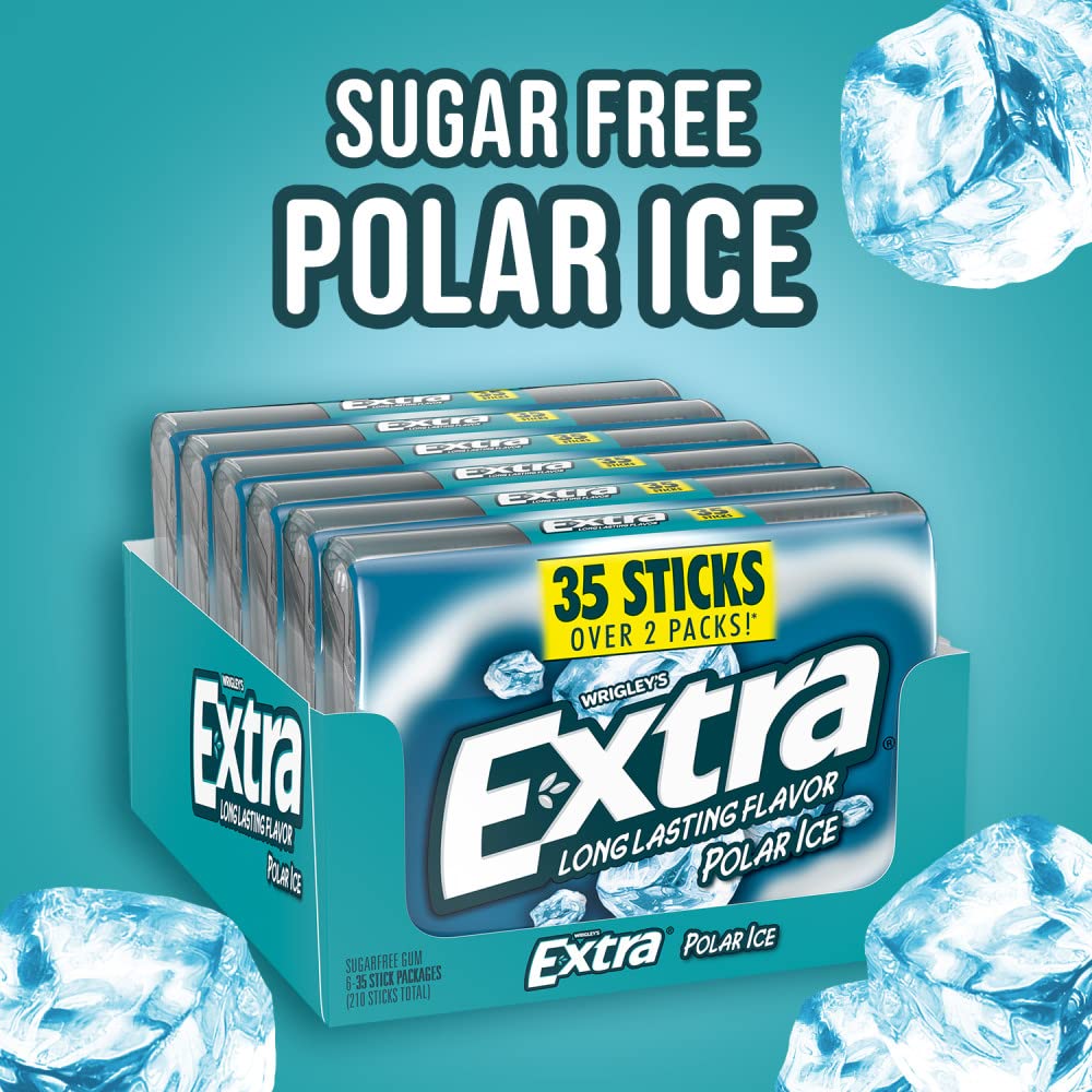 WRIGLEY'S EXTRA open pack displaying multiple sticks for quick access at meetings