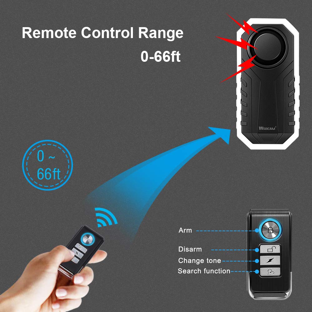 wsdcam size comparison beside a house key to show compact scale, aids discreet installation
