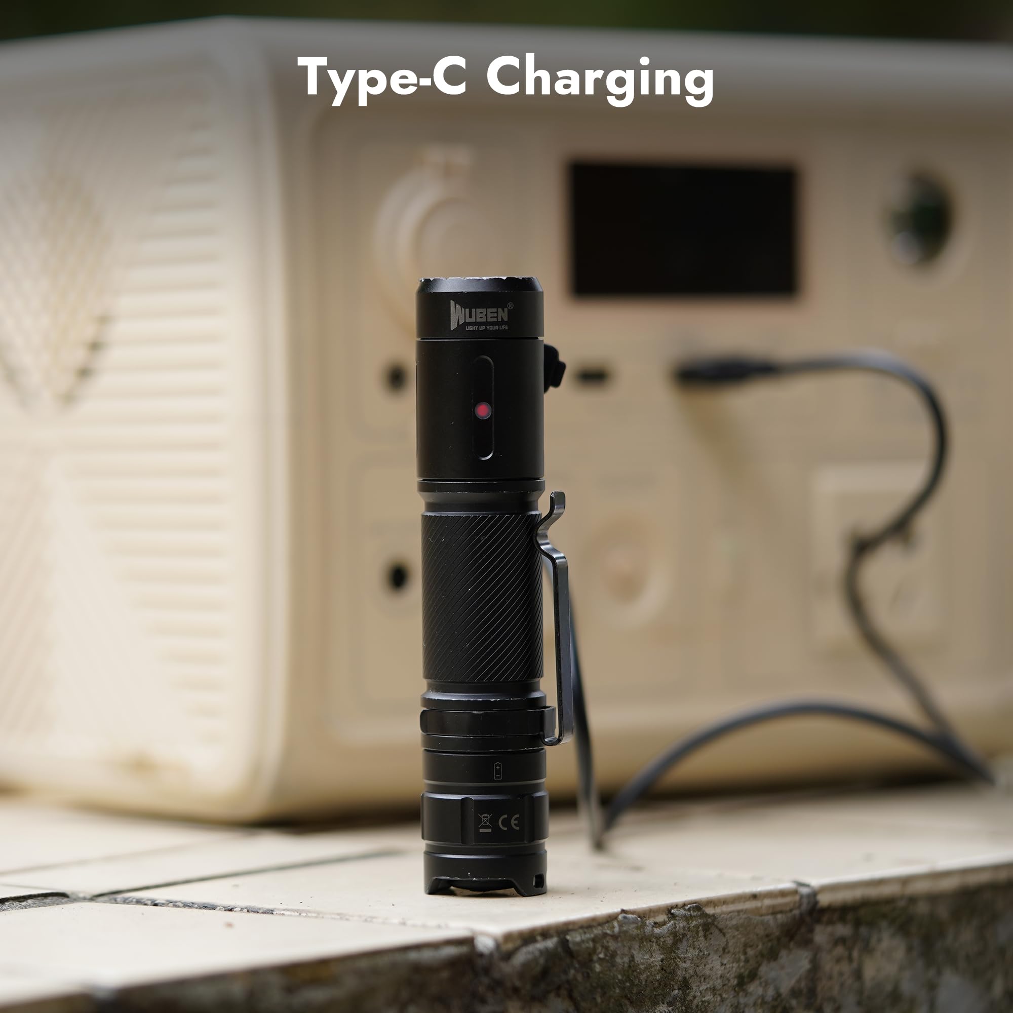 WUBEN C3 held in hand showing scale and lightweight portability