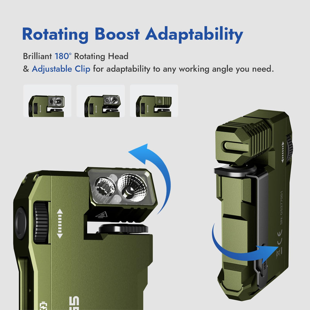 WUBEN G5 USB-C charging port close-up showing fast recharge convenience