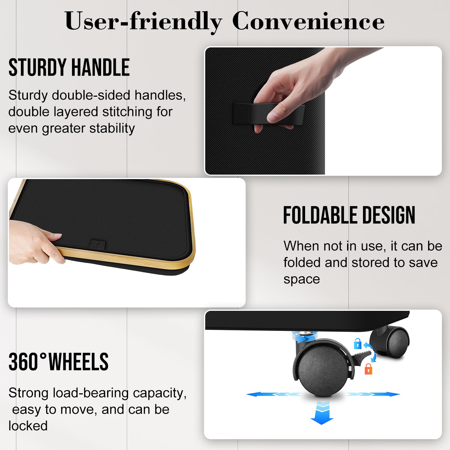 Wuevu side profile folded flat demonstrating compact storage benefit