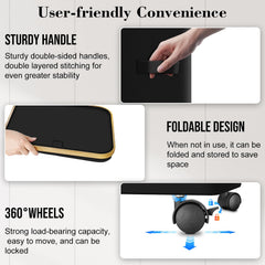 Wuevu side profile folded flat demonstrating compact storage benefit