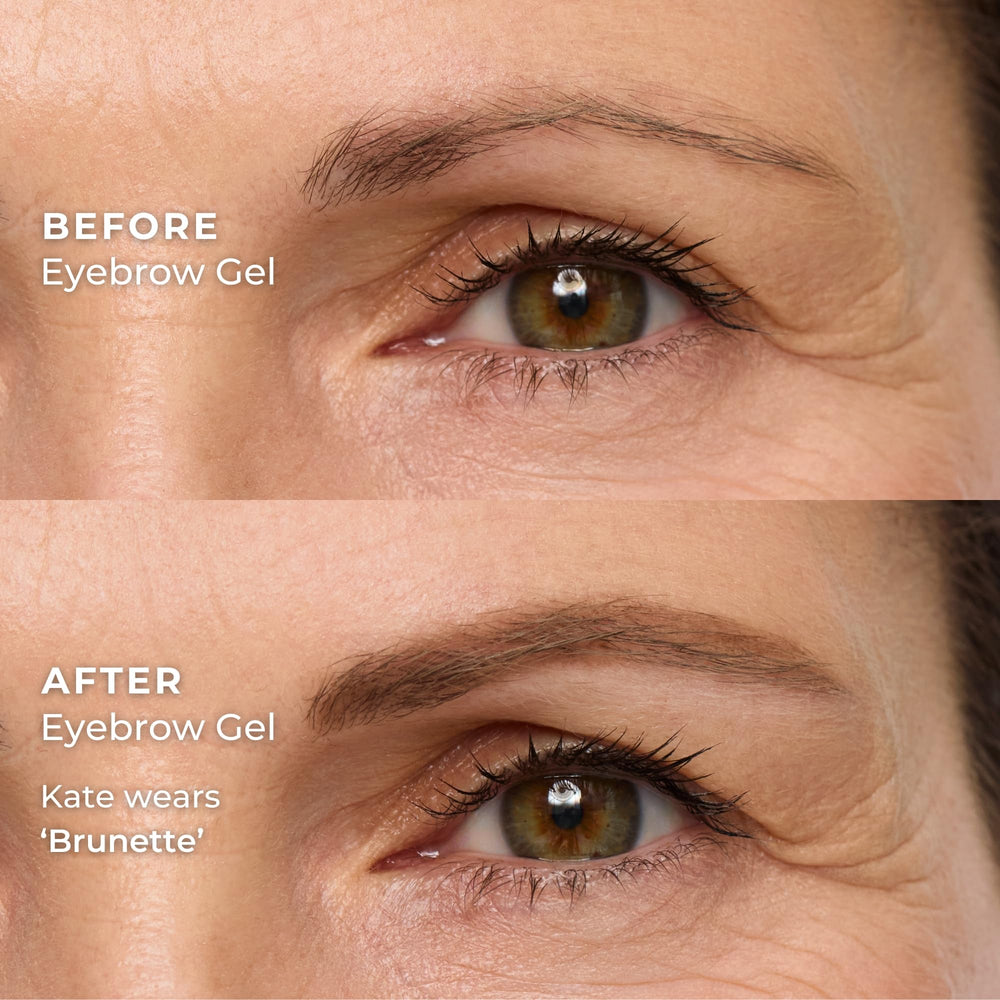 WUNDERBROW Brunette dual-ended brush demonstrating precision and blend