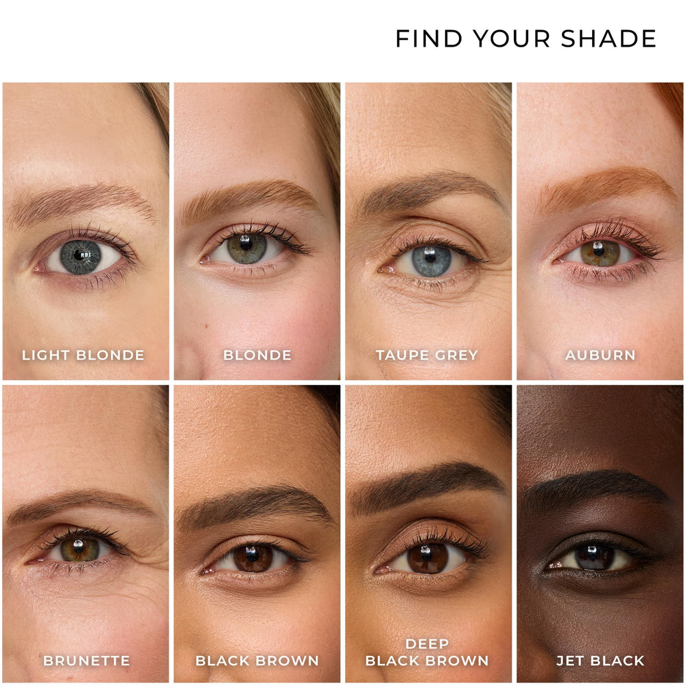 WUNDERBROW Brunette gel texture close-up highlighting fiber infusion