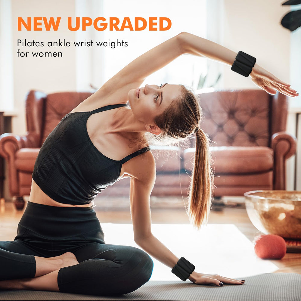 WUSOPU worn on wrist during yoga improving muscle engagement and mobility