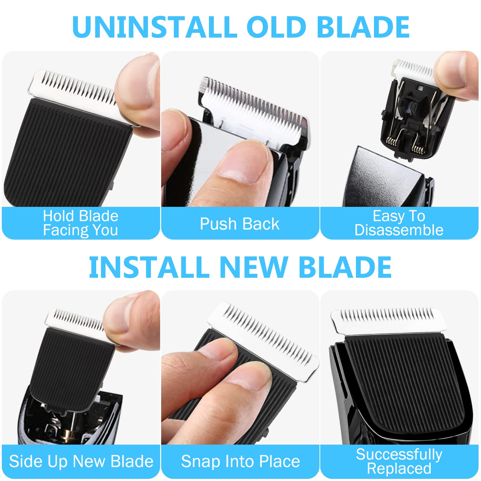 Wusuker blade being rinsed under water showing easy cleaning and hygiene benefit
