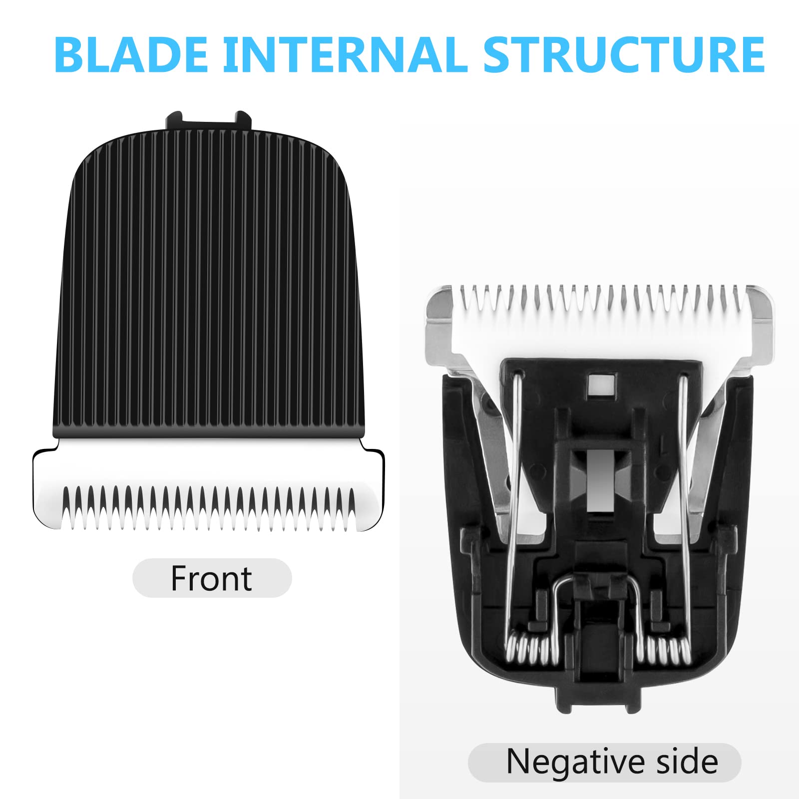Wusuker blade snapped into Manscaped Lawn Mower showing secure fit and restored performance