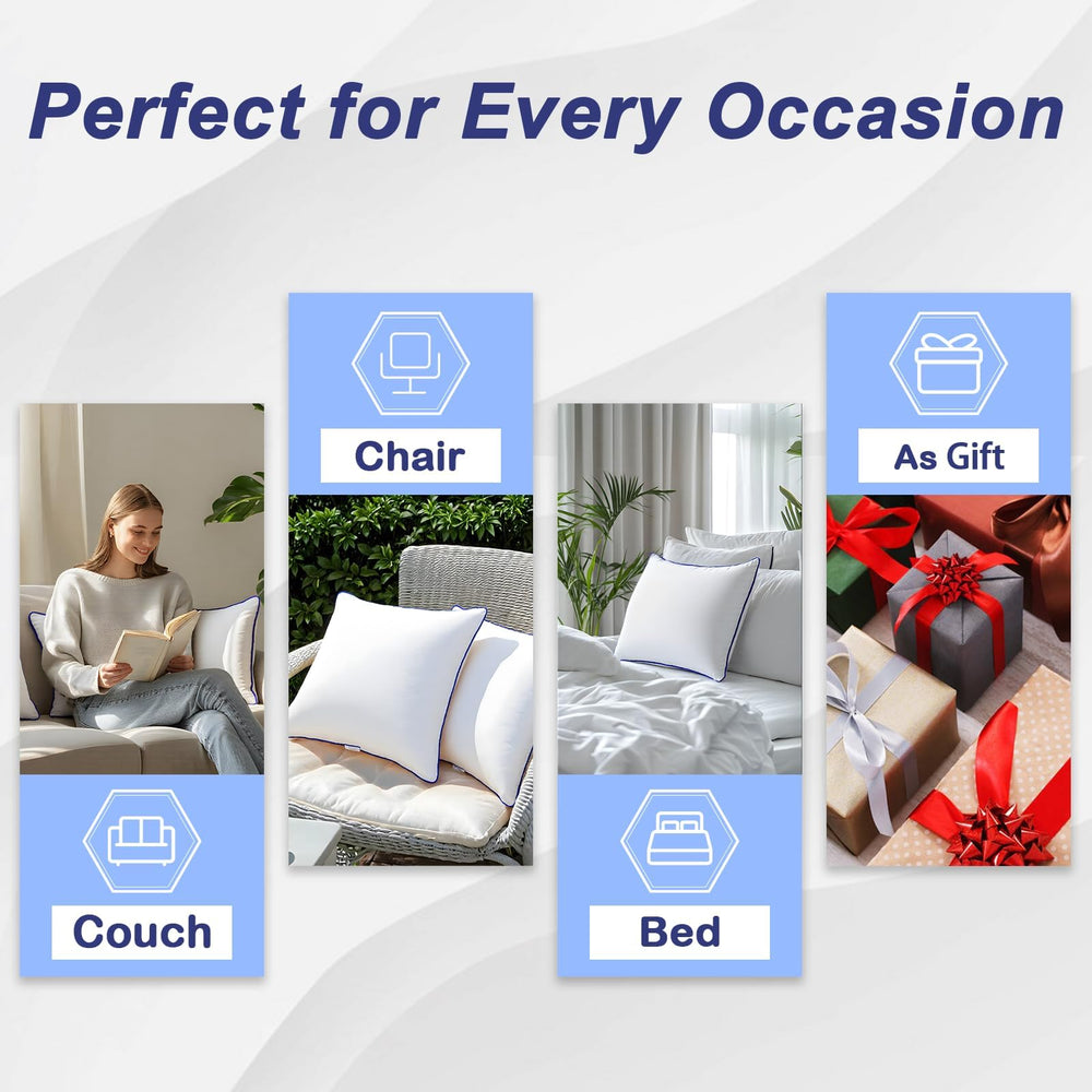 Wuuyuef inserts on a styled living room sofa, improves overall decor