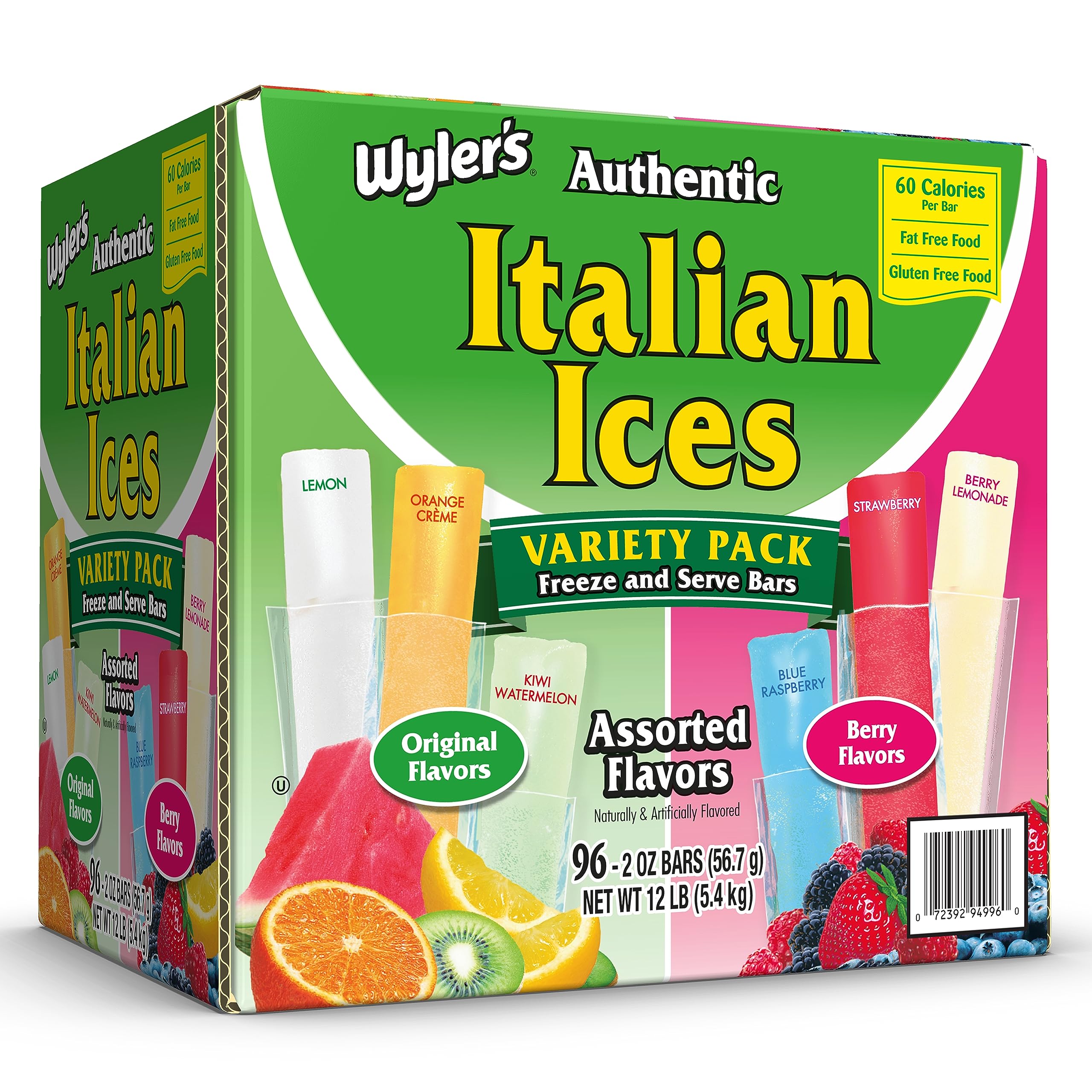 Wyler's front packaging showing variety pack and quantity, convenient bulk supply