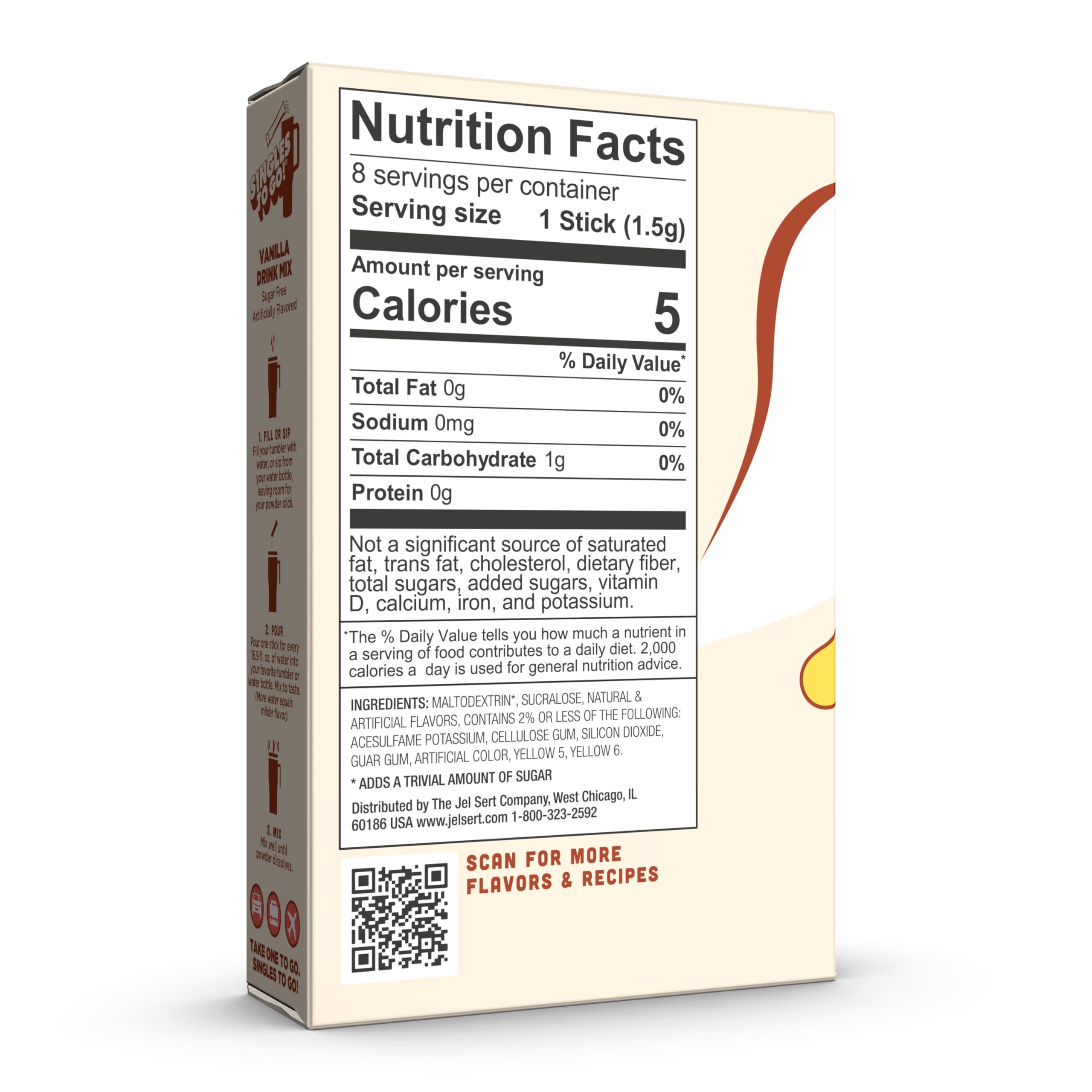 Wyler's Light single packet close-up highlighting easy tear-and-pour