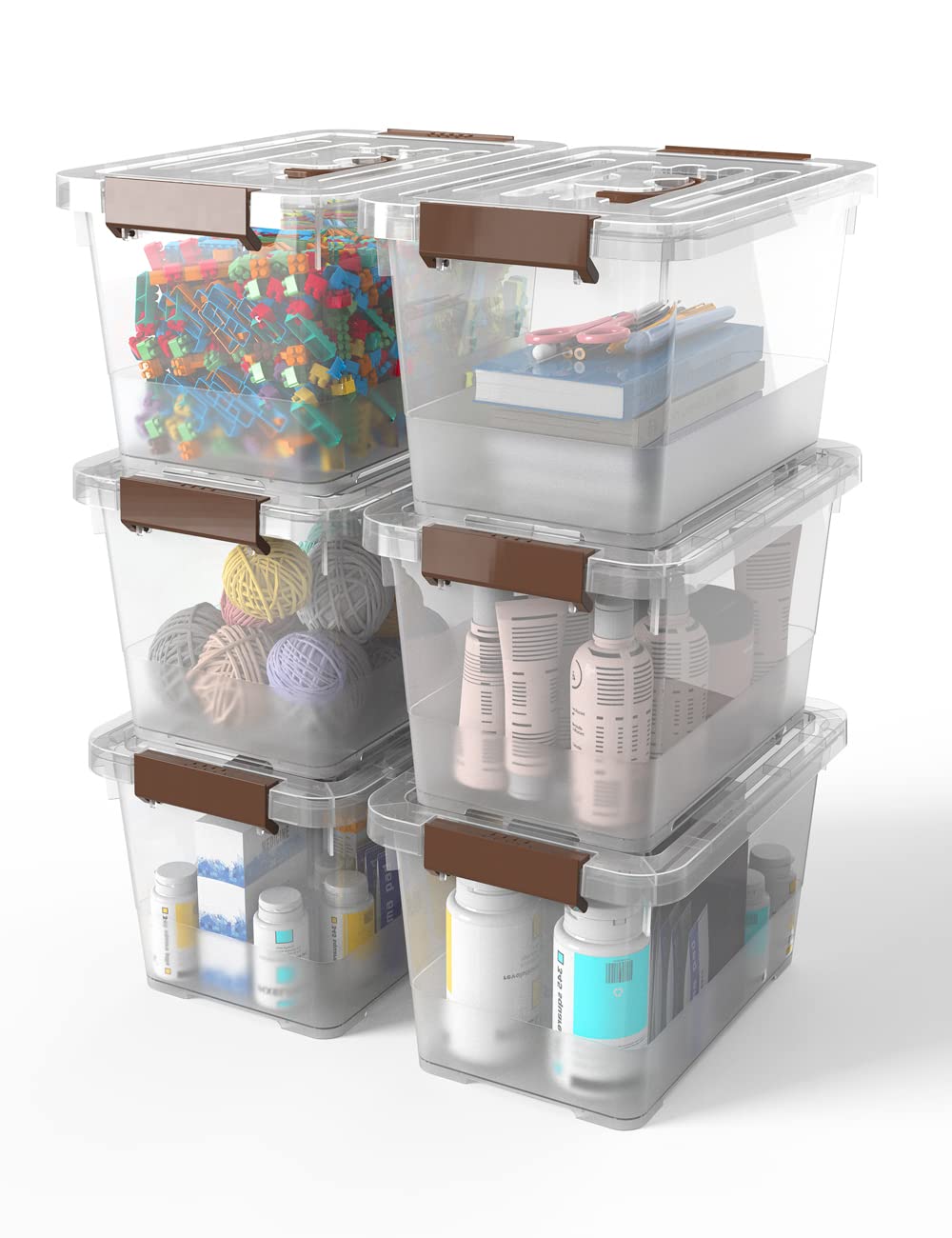 WYT filled with craft supplies showing sorting and easy identification benefit