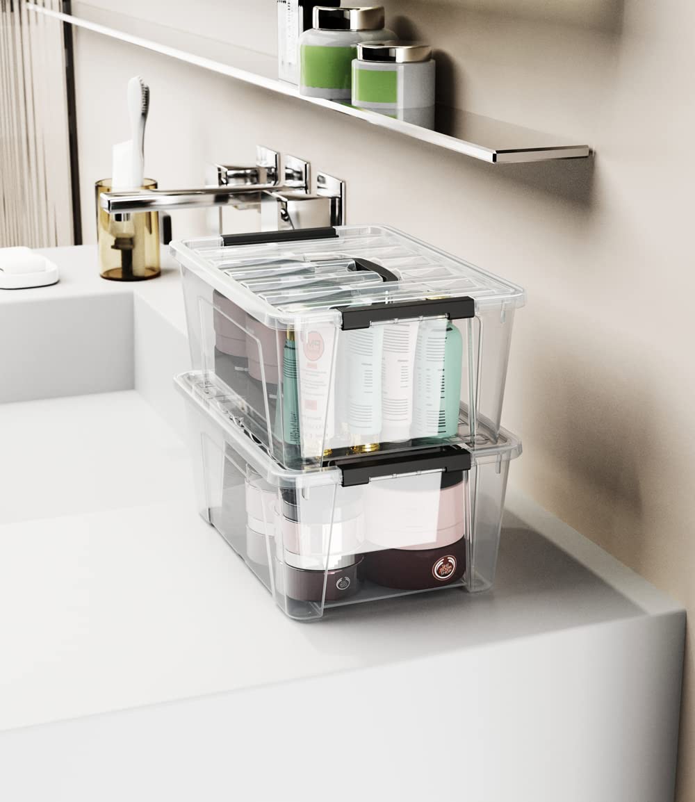 WYT bin beside ruler showing dimensions for accurate size planning advantage