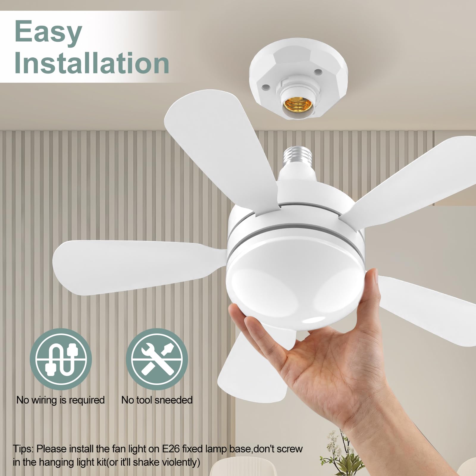 WZZIW next to a standard bulb for scale showing smaller footprint advantage