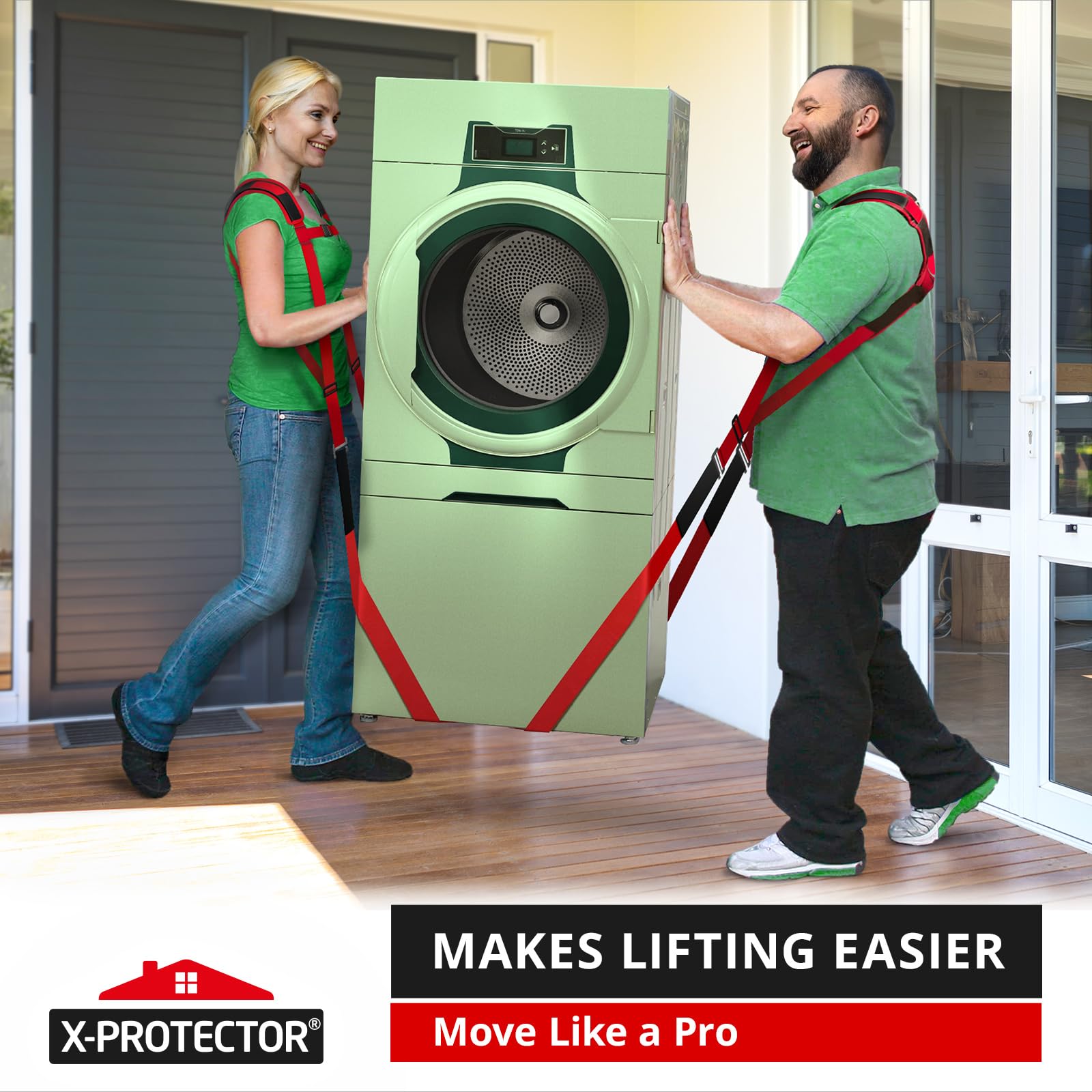 X-Protector set staged in moving truck for organized, faster moves