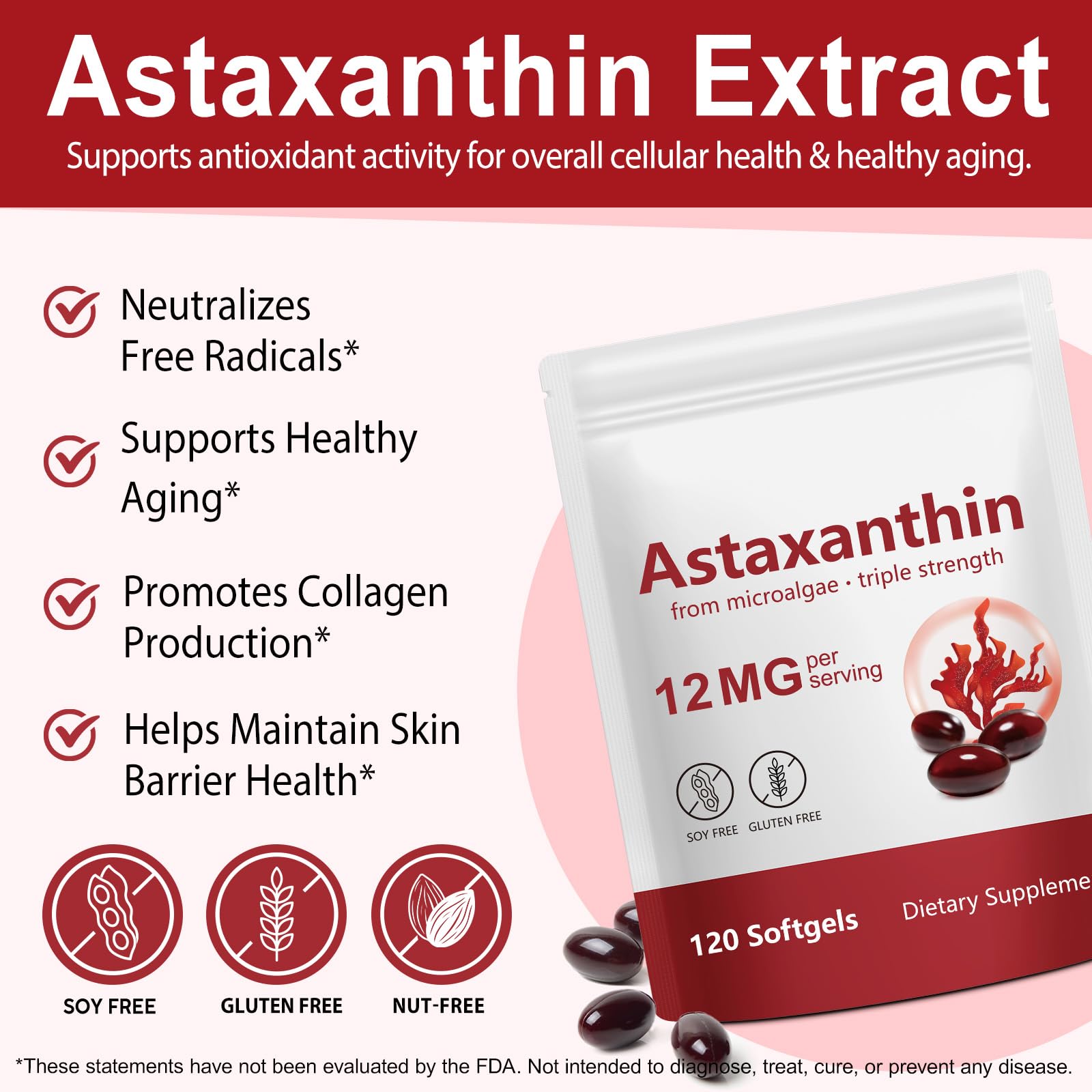 Xaarty bottle label close detail displaying algae source and potency