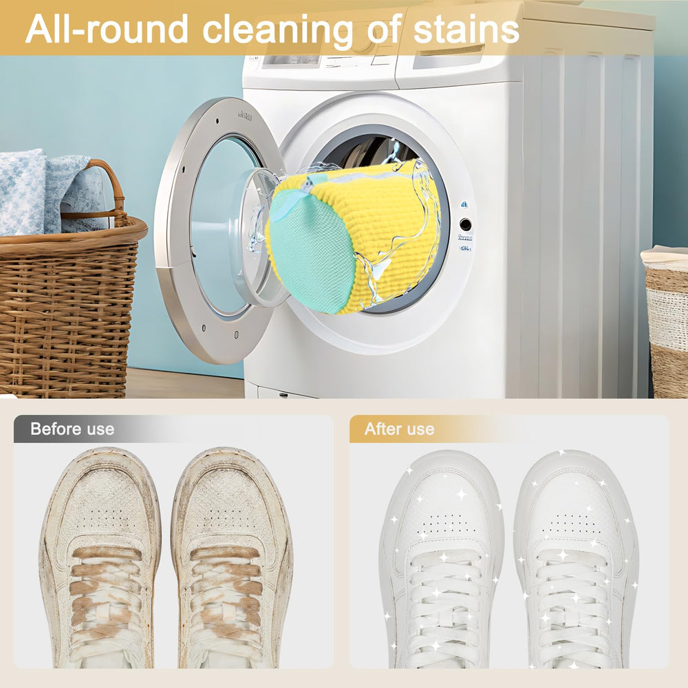 Xan Concept bags tumbling inside washing machine showing secure wash compatibility