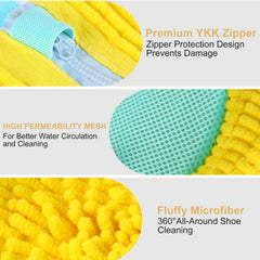 Xan Concept hidden zipper pocket detail protecting washer drum and hardware