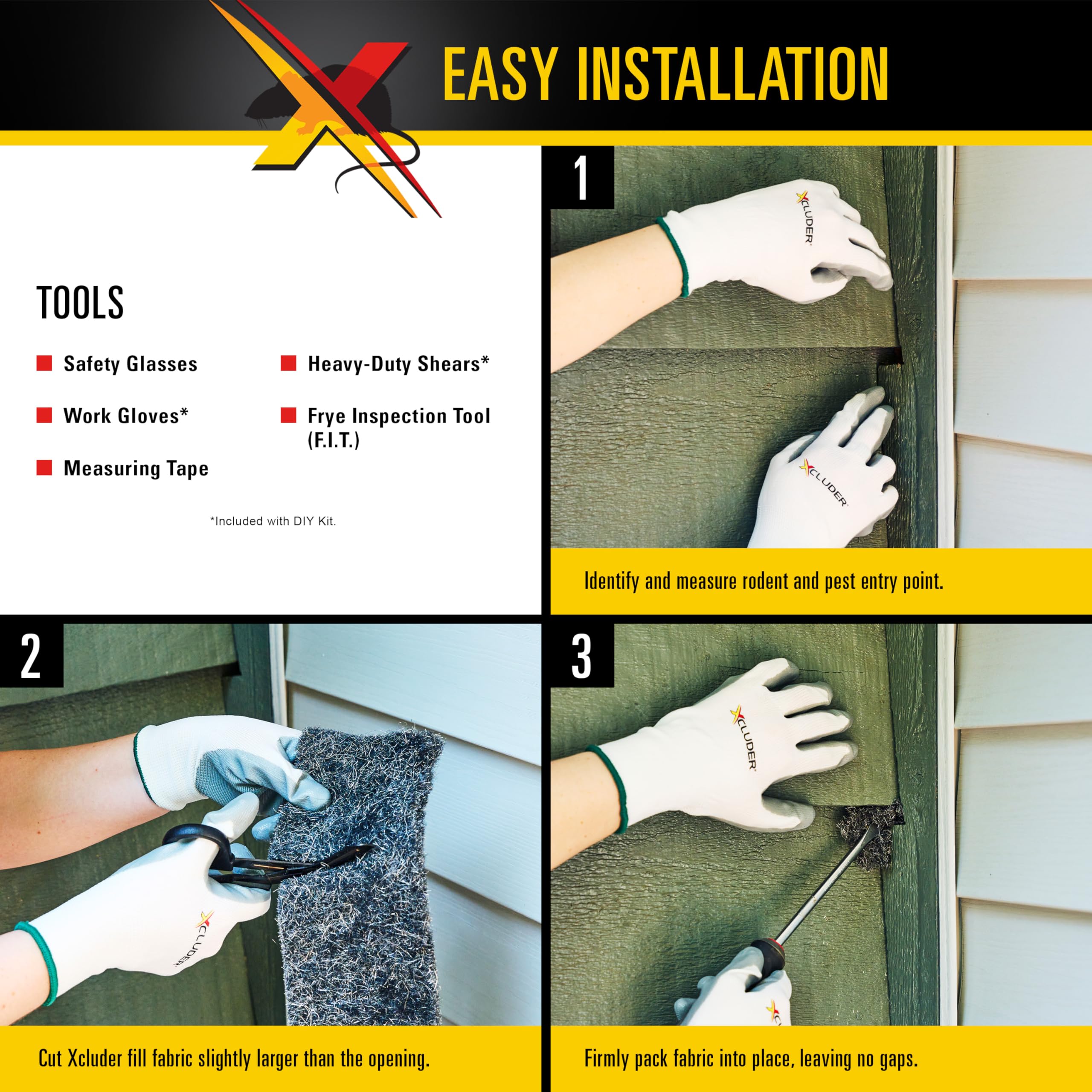 Xcluder sealed vent detail with fabric showing weatherproof finish and long-term protection