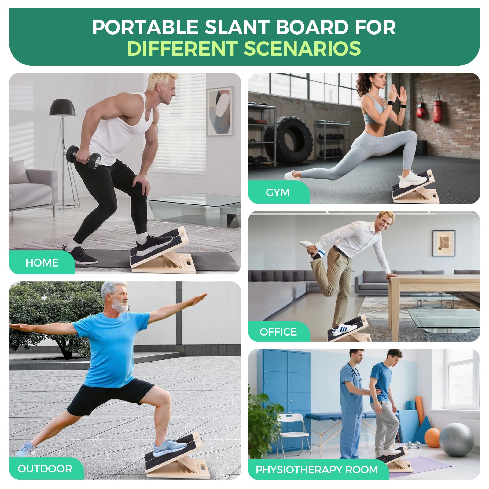 XCMVCN packaging with included workout poster for guided stretching routines