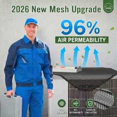 Xeeol close-up of resin mesh texture, breathable mesh prevents debris buildup