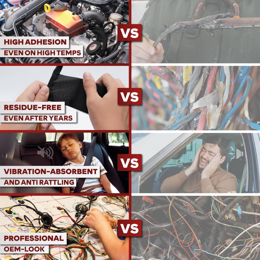 XFasten wrapped engine harness reducing noise and protecting wires