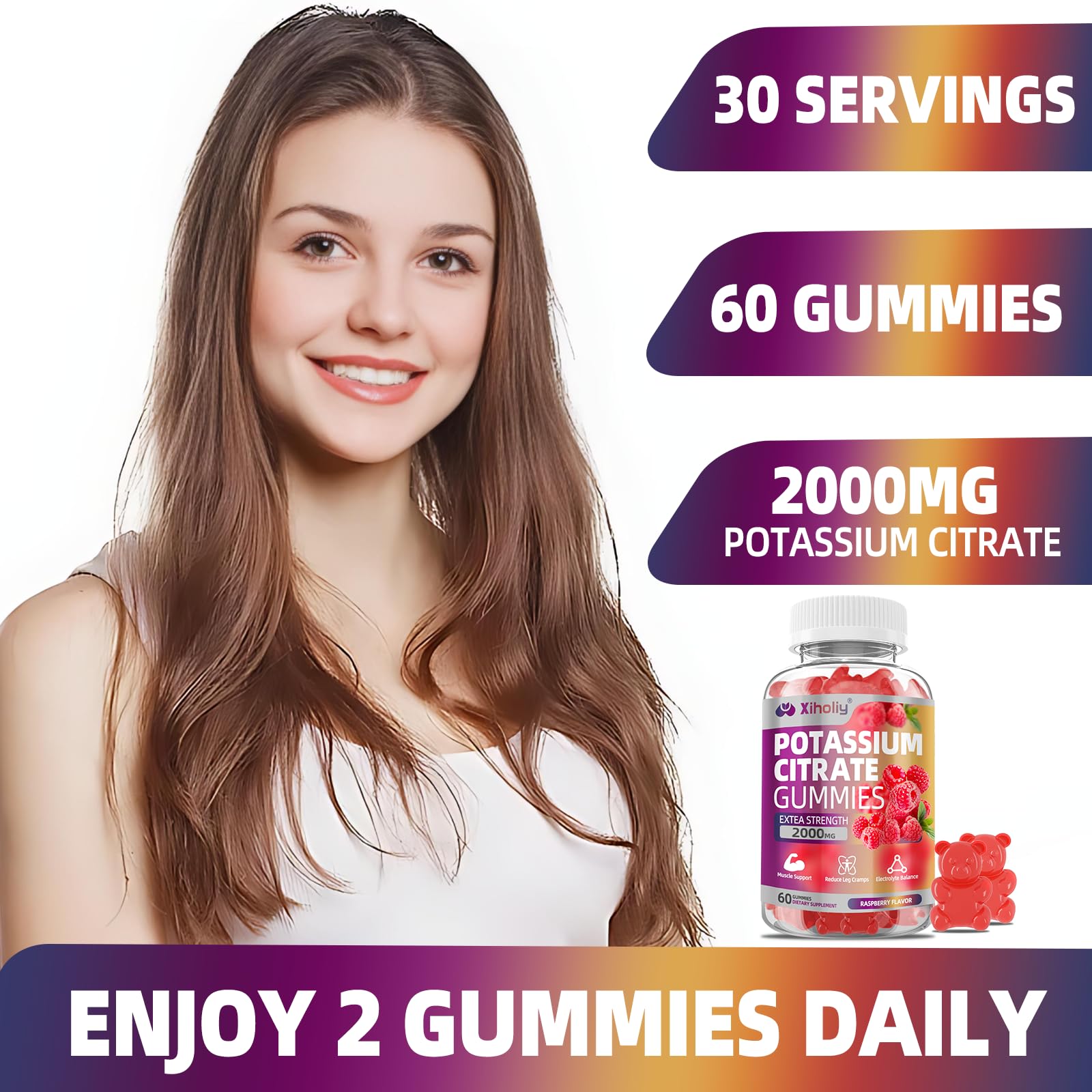 XIHOLIY gummy taken after workout supporting hydration and recovery