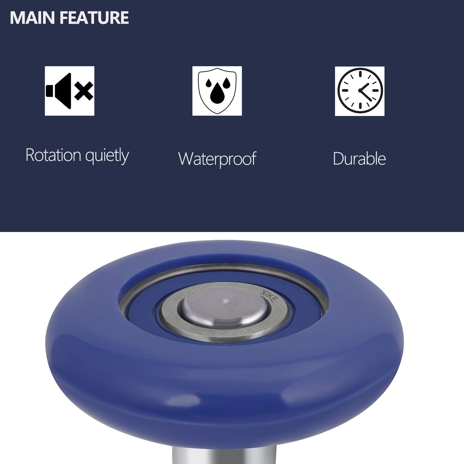 XiKe close-up of sealed 6200-2RS bearing highlighting long-lasting protection